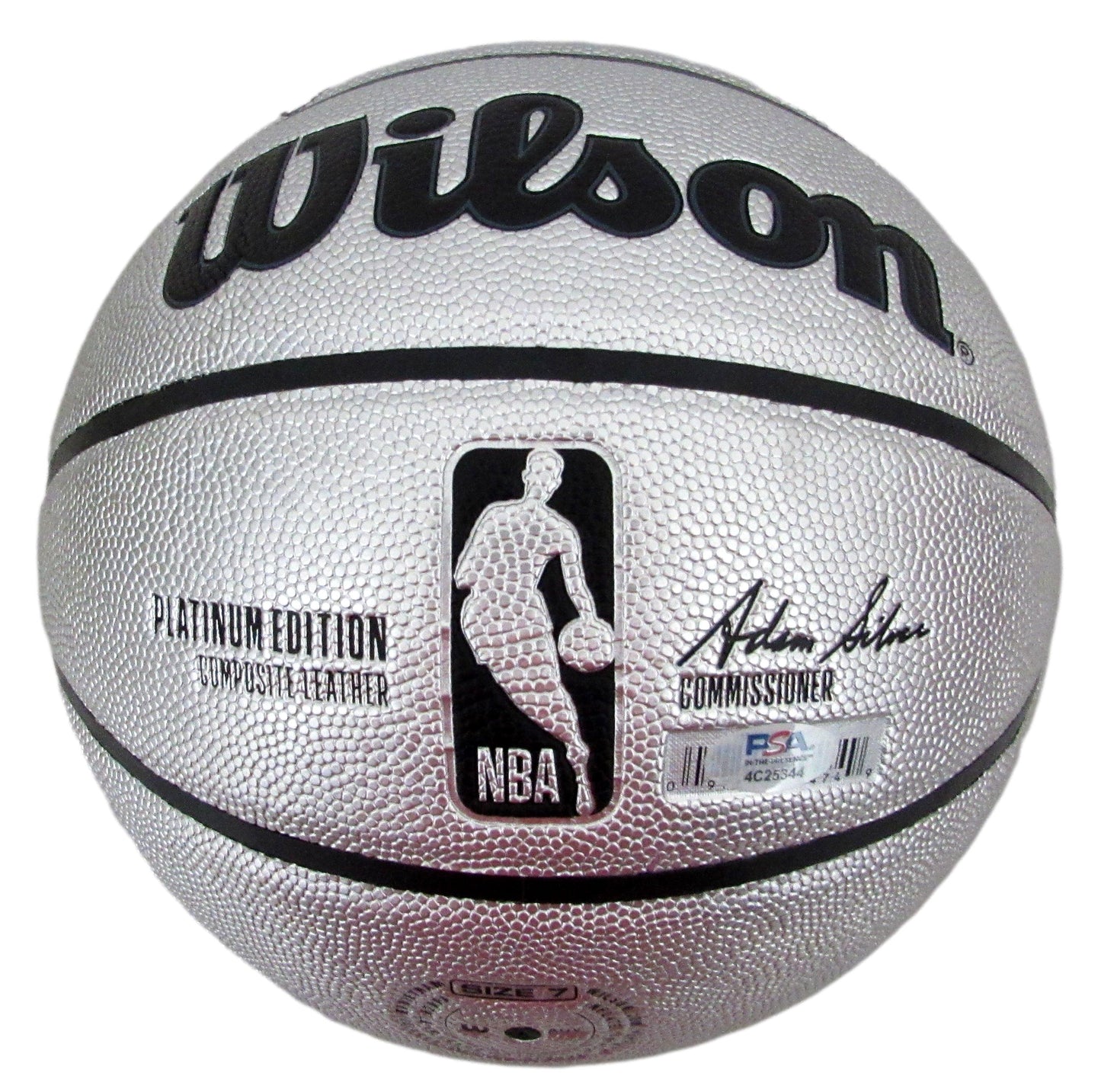 Larry Bird HOF Signed Wilson Platinum Edition NBA Basketball PSA/DNA 200500