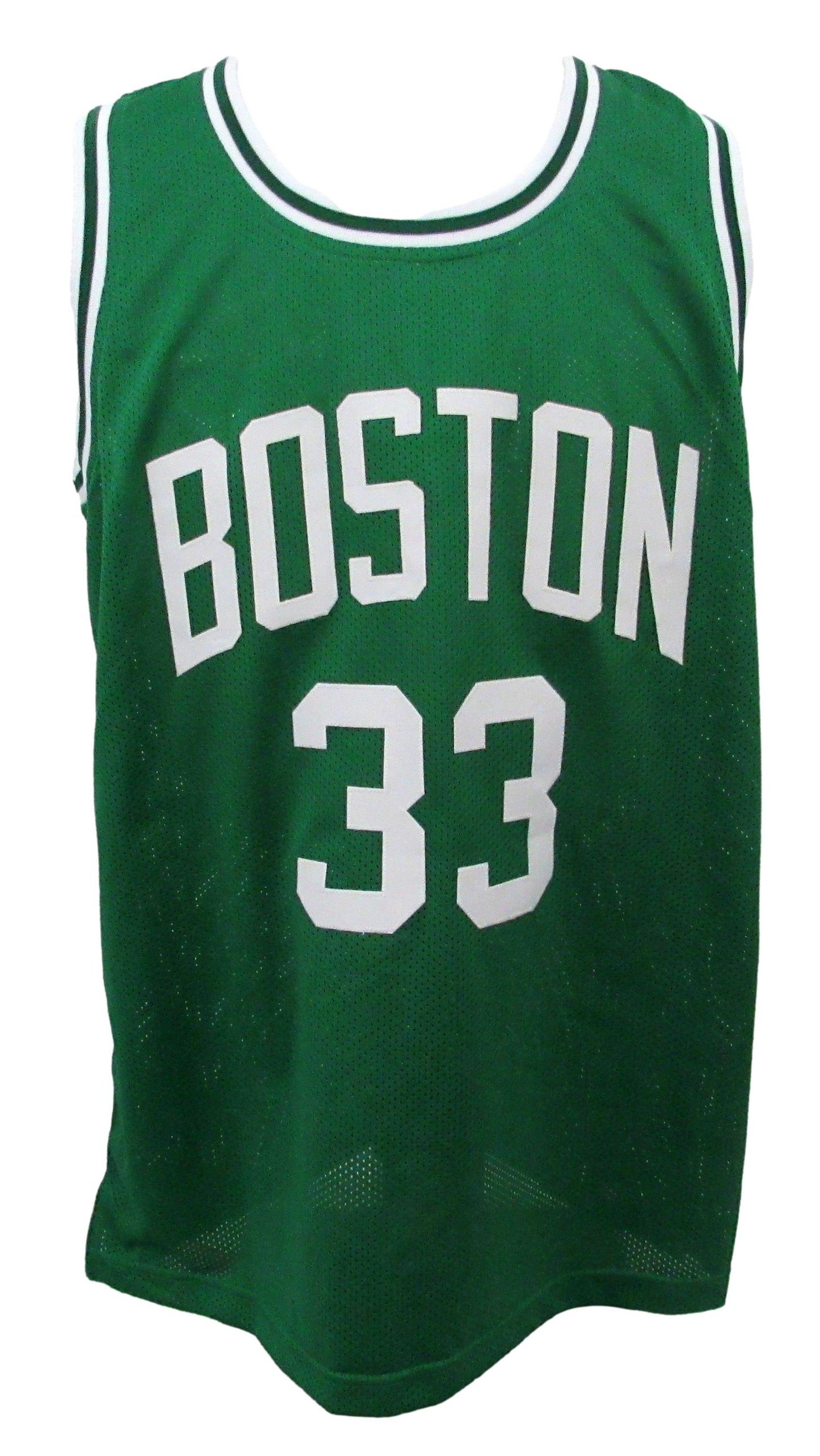 Larry Bird HOF Signed/Auto Green Custom Basketball Jersey Celtics PSA/DNA 200501