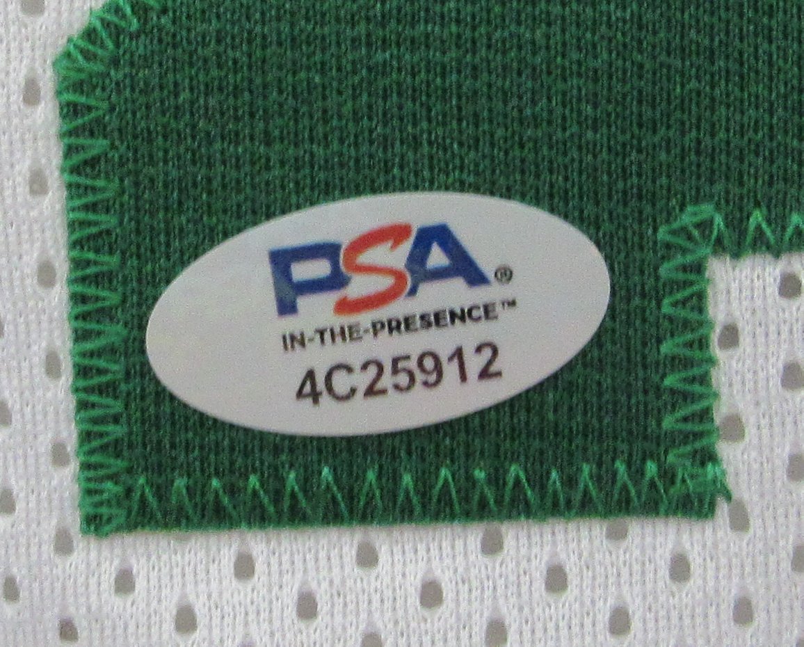 Larry Bird HOF Signed/Auto White Custom Basketball Jersey Celtics PSA/DNA 200502