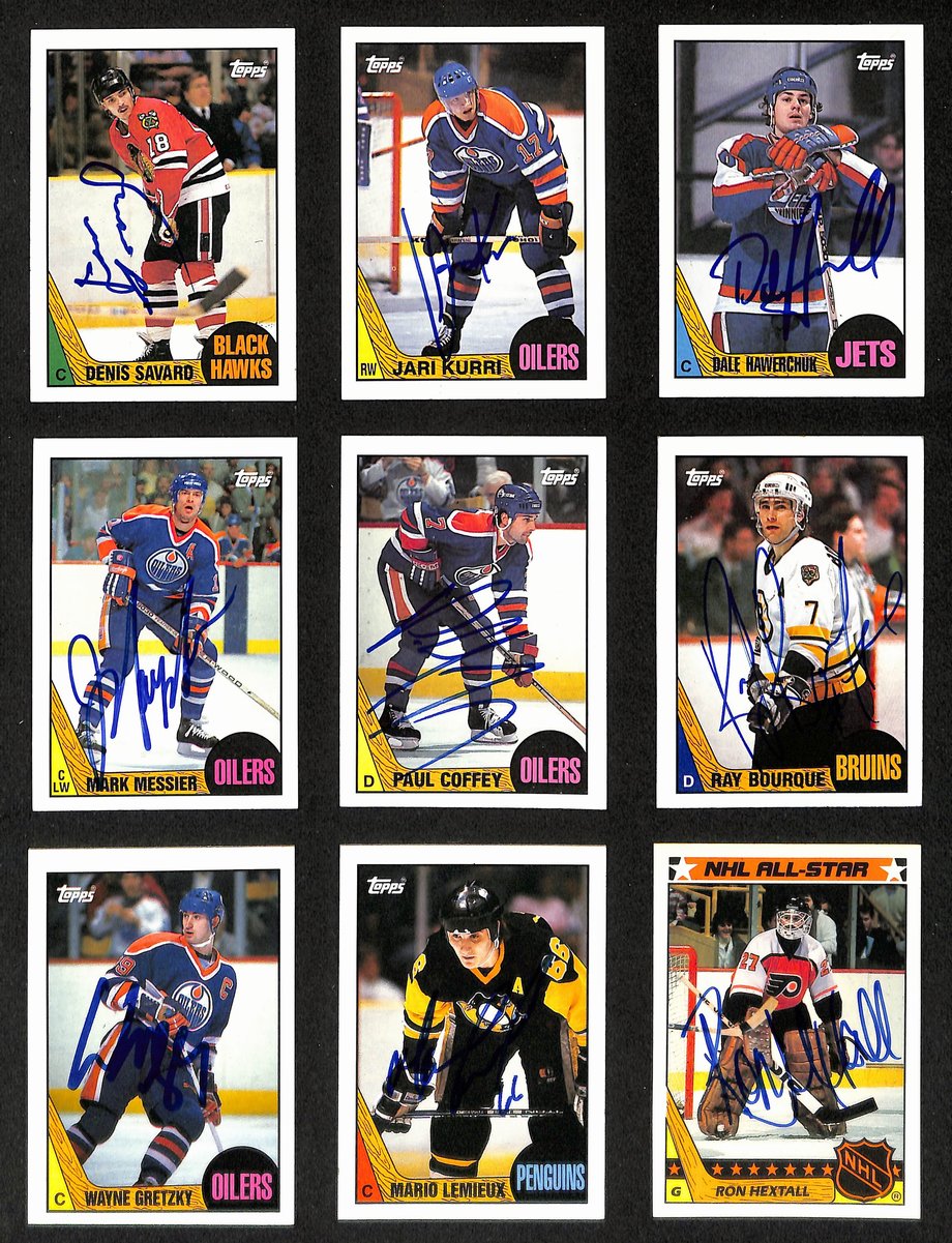 1986-87 Topps Hockey Cards Signed/Auto Complete Set 198 + Stickers 12 198858