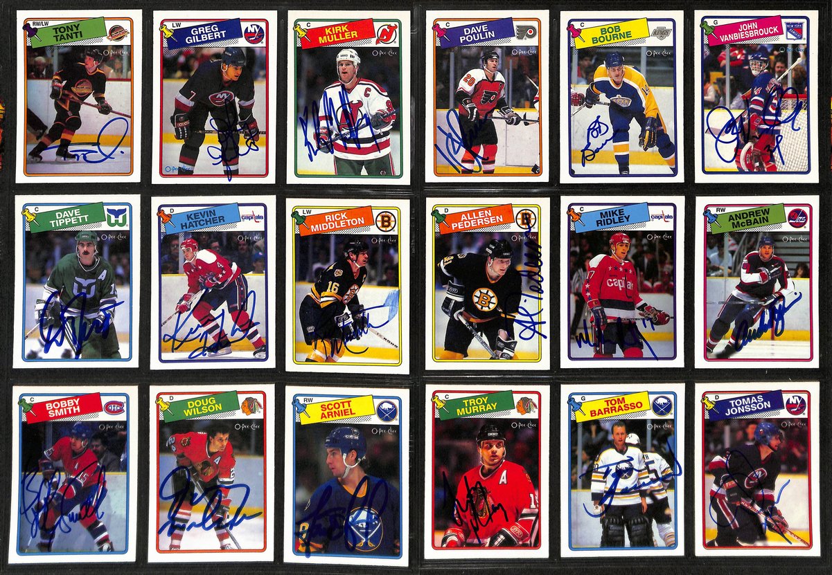 1988-89 O-Pee-Chee Hockey Cards Signed/Autographed Set 255/264 198859