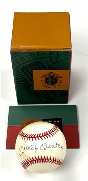 Mickey Mantle HOF Signed/Autographed OAL Baseball Yankees Upper Deck 200506