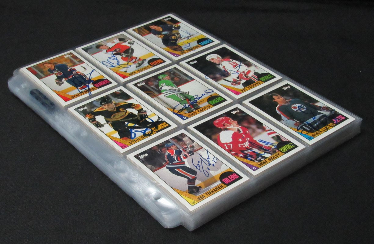 1986-87 Topps Hockey Cards Signed/Auto Complete Set 198 + Stickers 12 198858