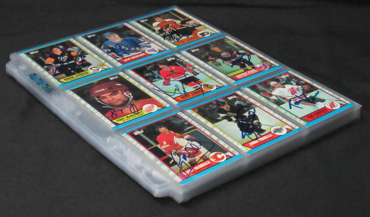 1989-90 Topps Hockey Cards Signed/Auto Set 195/198 + Stickers 11/12 198859