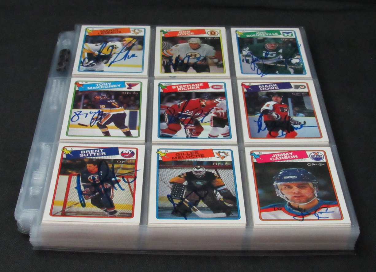 1988-89 O-Pee-Chee Hockey Cards Signed/Autographed Set 255/264 198859