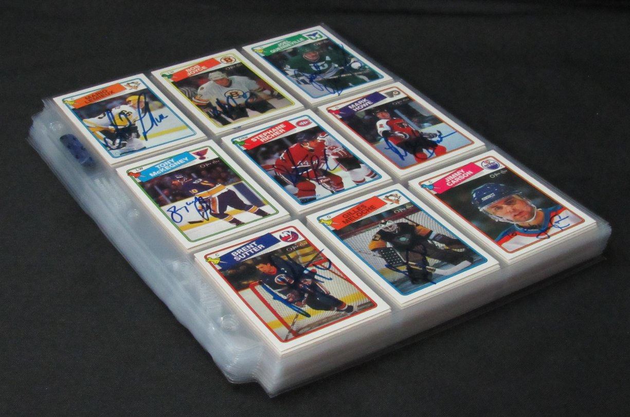 1988-89 O-Pee-Chee Hockey Cards Signed/Autographed Set 255/264 198859
