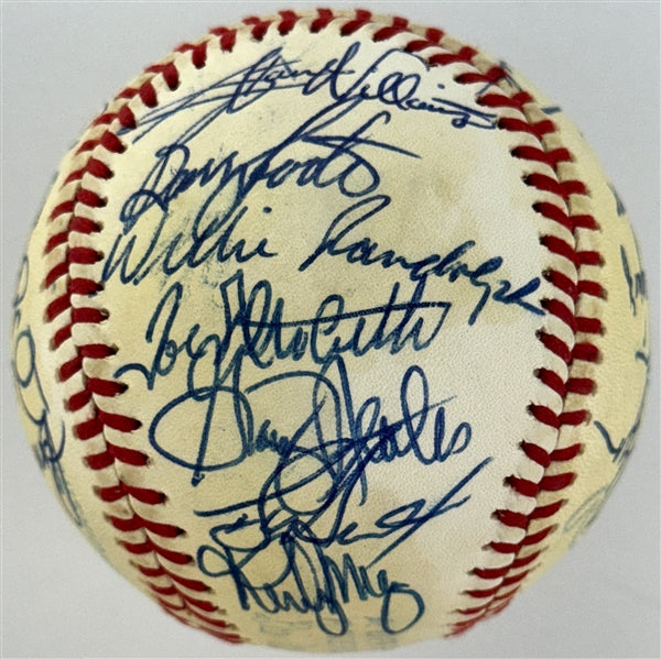 1981 New York Yankees Team Signed Baseball (25 Signatures) BAS/Beckett 200512