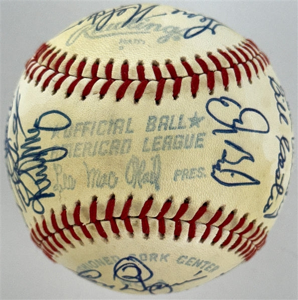 1981 New York Yankees Team Signed Baseball (25 Signatures) BAS/Beckett 200512