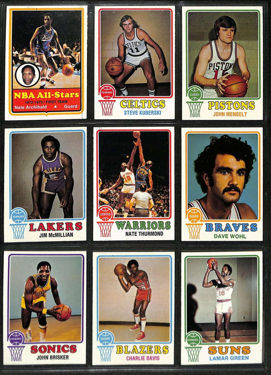 1973-74 TOPPS Basketball Complete Set (264) Chamberlain Abdul-Jabbar 199066