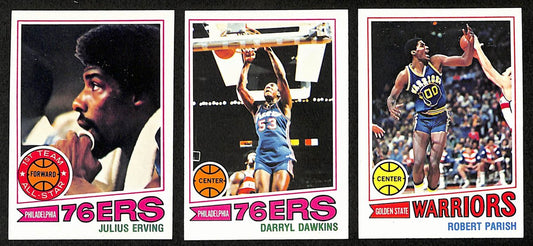1977-78 TOPPS Basketball Complete Set (132) Parish RC Dantley RC Erving 199067