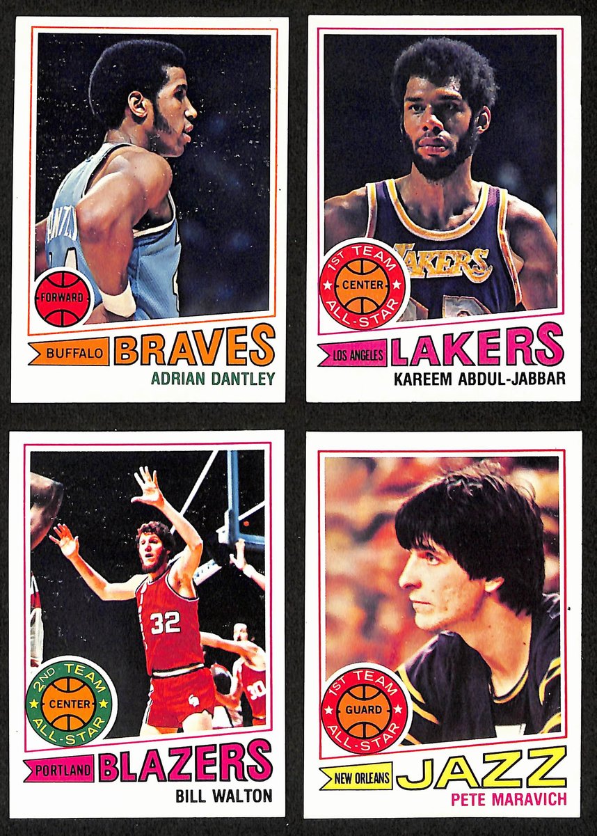 1977-78 TOPPS Basketball Complete Set (132) Parish RC Dantley RC Erving 199067