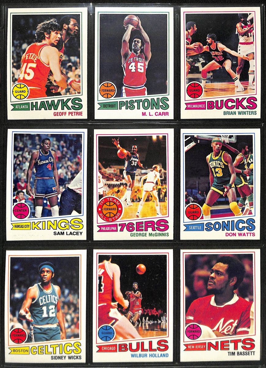 1977-78 TOPPS Basketball Complete Set (132) Parish RC Dantley RC Erving 199067