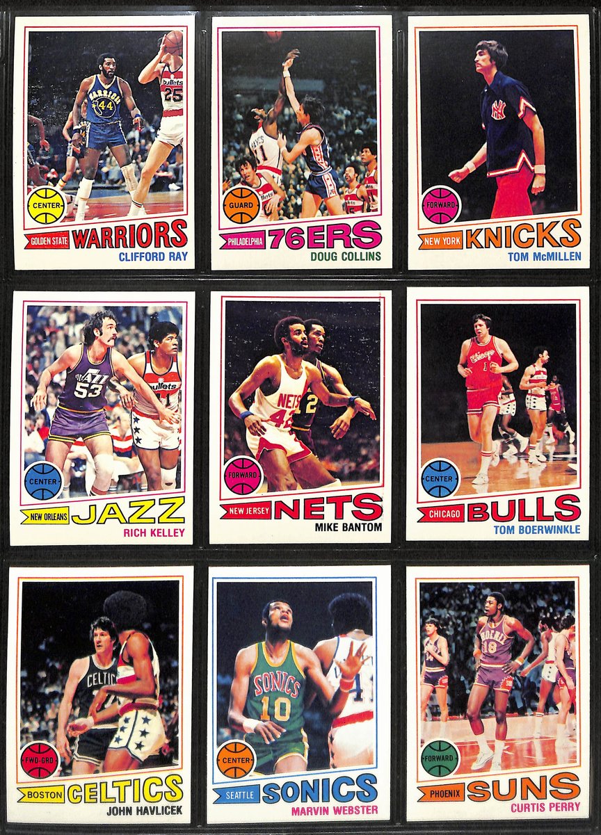 1977-78 TOPPS Basketball Complete Set (132) Parish RC Dantley RC Erving 199067