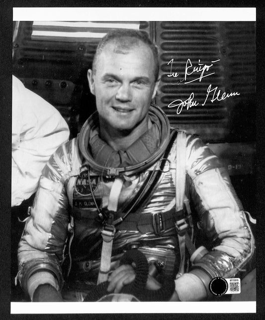 John Glenn Signed/Autographed 8x10 photo Astronaut/Senator BAS Beckett 199695