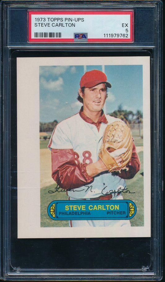 1973 TOPPS "Pin-Ups" Steve Carlton graded PSA 5 (EX) 199081