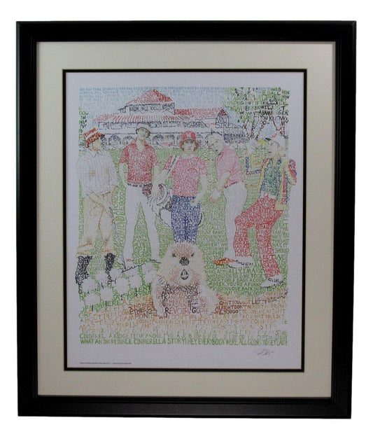 Caddyshack 16x20 Word Art Color Print Framed 199071