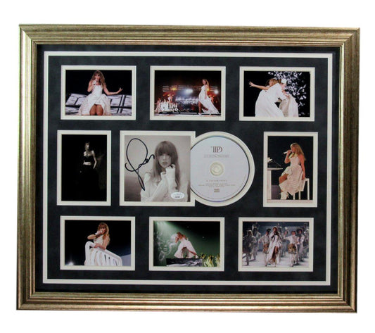 Taylor Swift Signed/Auto 16x20 CD Cover with Photo Collage Framed JSA 199072