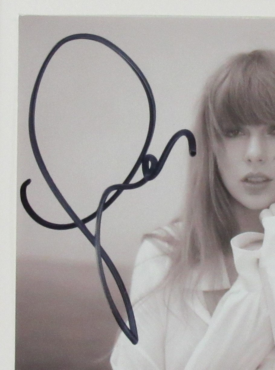 Taylor Swift Signed/Auto 16x20 CD Cover with Photo Collage Framed JSA 199072