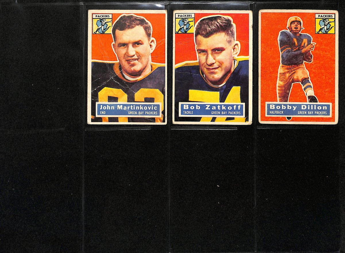 1956 TOPPS Football Cards Green Bay Packers Complete Team Set (10) 200307