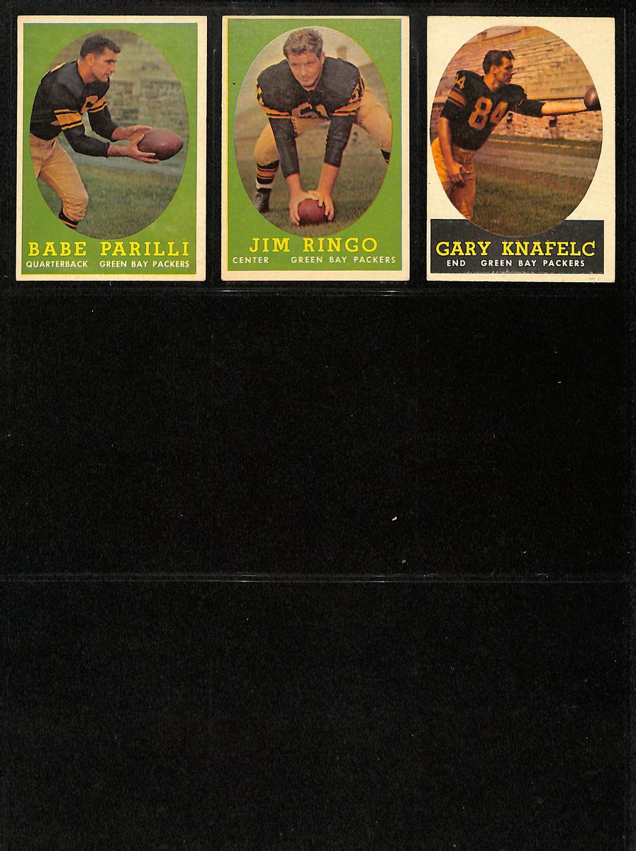 1958 TOPPS Football Cards Green Bay Packers Complete Team Set (11) 200309