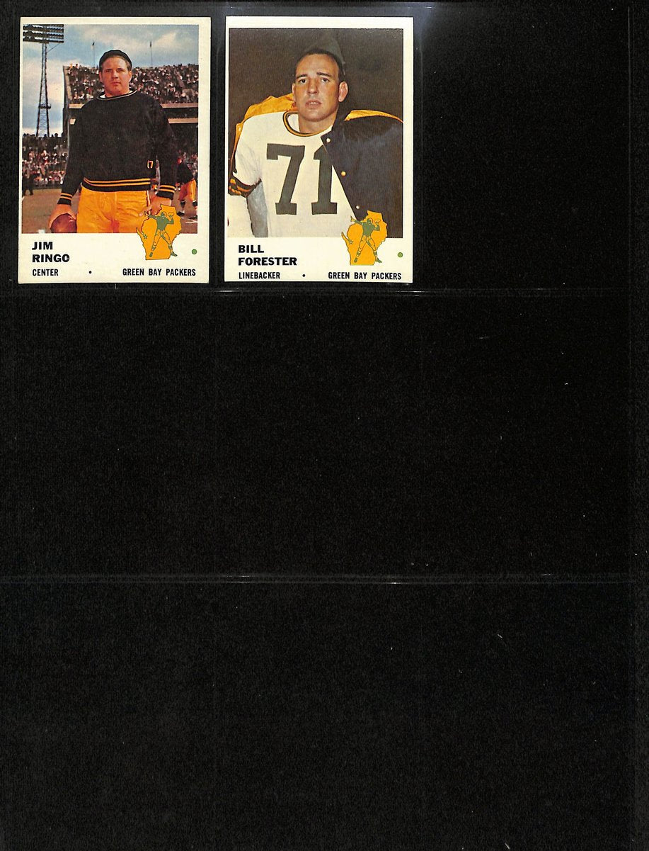 1961 FLEER Football Cards Green Bay Packers Complete Team Set (10) 200313