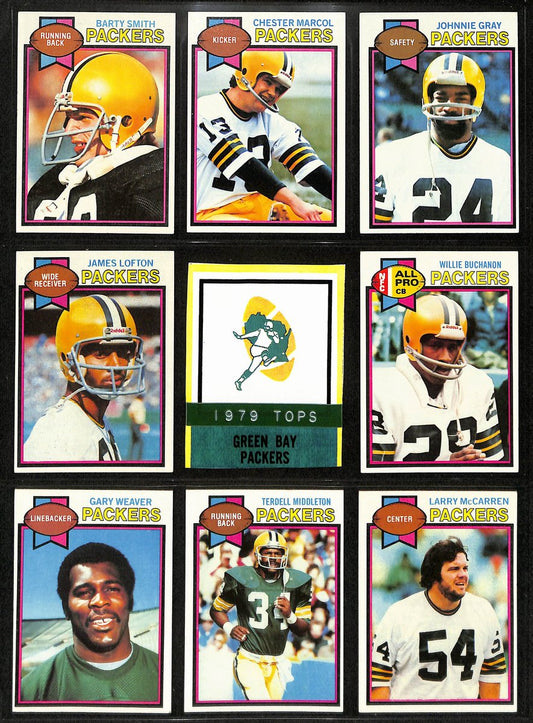 1979 TOPPS Football Cards Green Bay Packers Complete Team Set (13) 200330