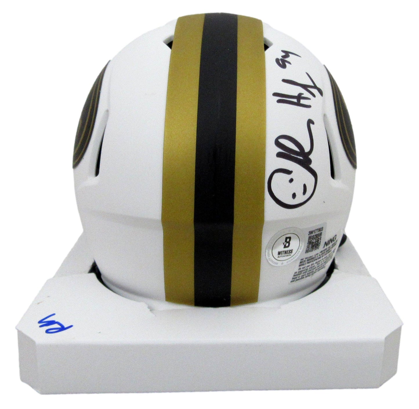 Charles Haley Signed Mini Football Helmet San Francisco 49ers Beckett 200041