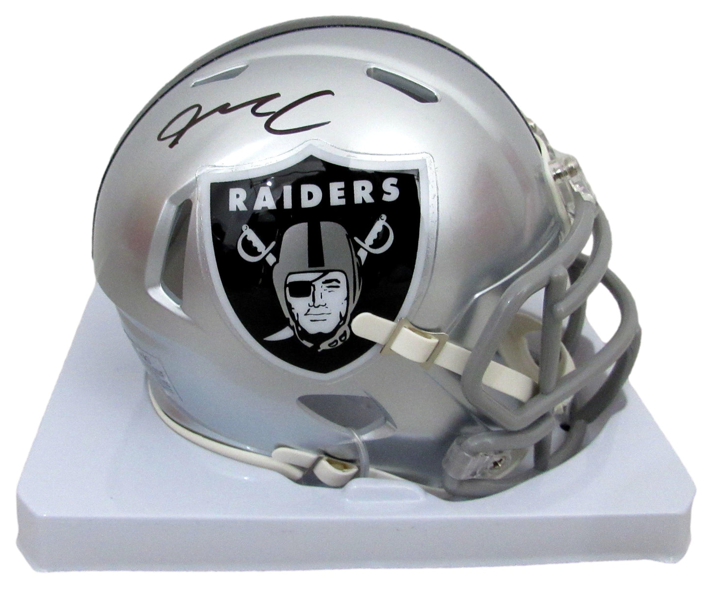 Max Crosby Signed/Auto Mini Football Helmet Oakland Raiders Fanatics 200042