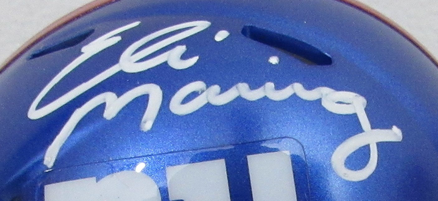 Eli Manning Signed/Autographed Mini Football Helmet NY Giants Fanatics 200047