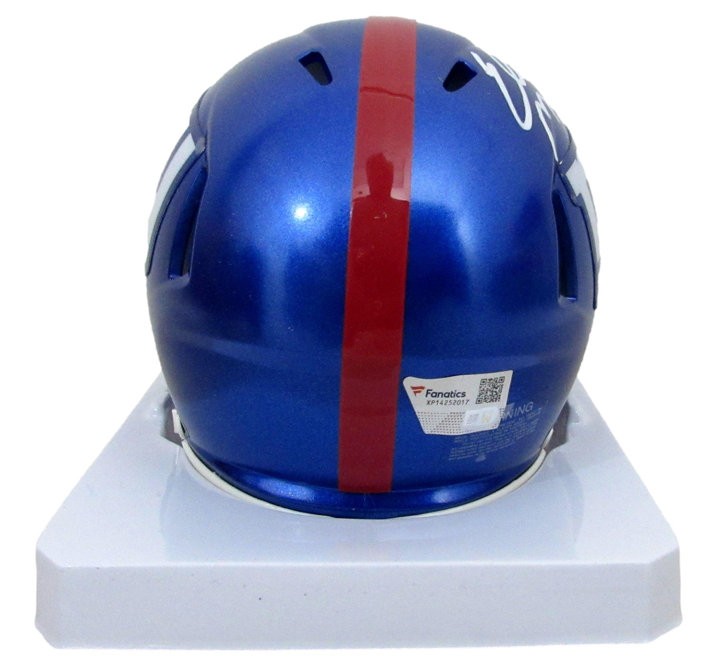 Eli Manning Signed/Autographed Mini Football Helmet NY Giants Fanatics 200047