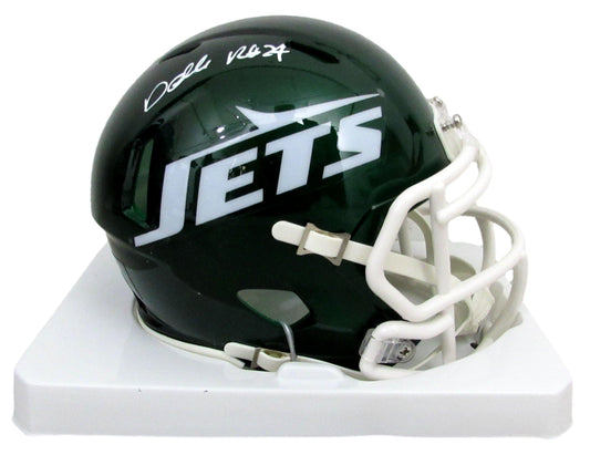Darrelle Revis Signed/Autographed Green Mini Football Helmet Jets PROVA 200050