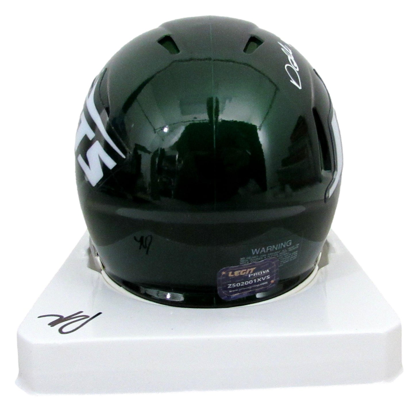 Darrelle Revis Signed/Autographed Green Mini Football Helmet Jets PROVA 200050