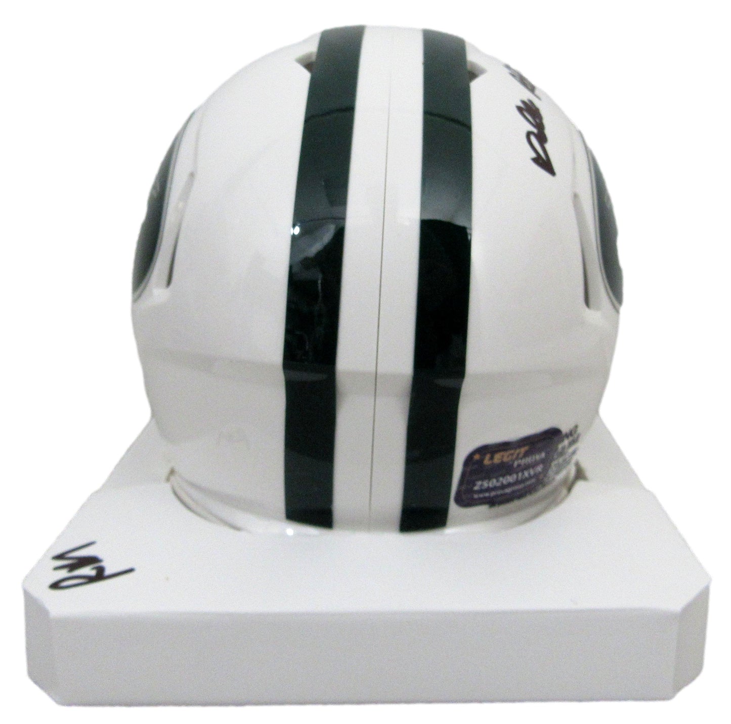 Darrelle Revis Signed/Autographed White Mini Football Helmet Jets PROVA 200051