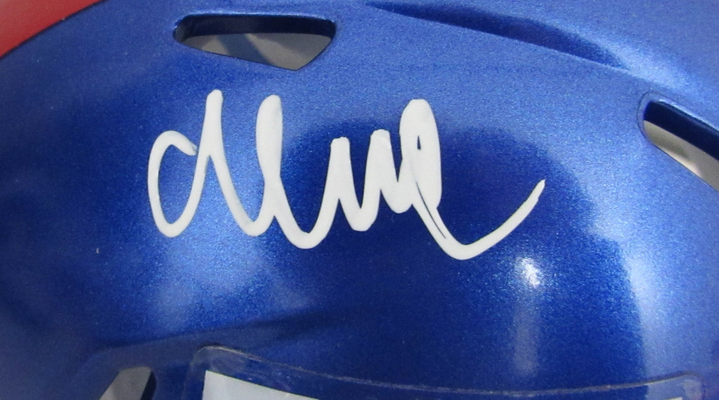 Abdul Carter Signed/Auto Mini Football Helmet New York Giants Beckett 200055