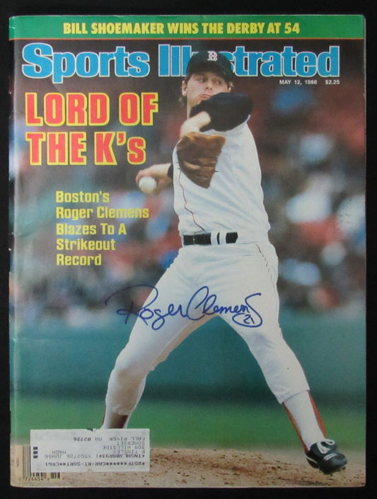 Roger Clemens Signed 5/12/1986 Sports Illustrated Magazine Red Sox PSA 199063