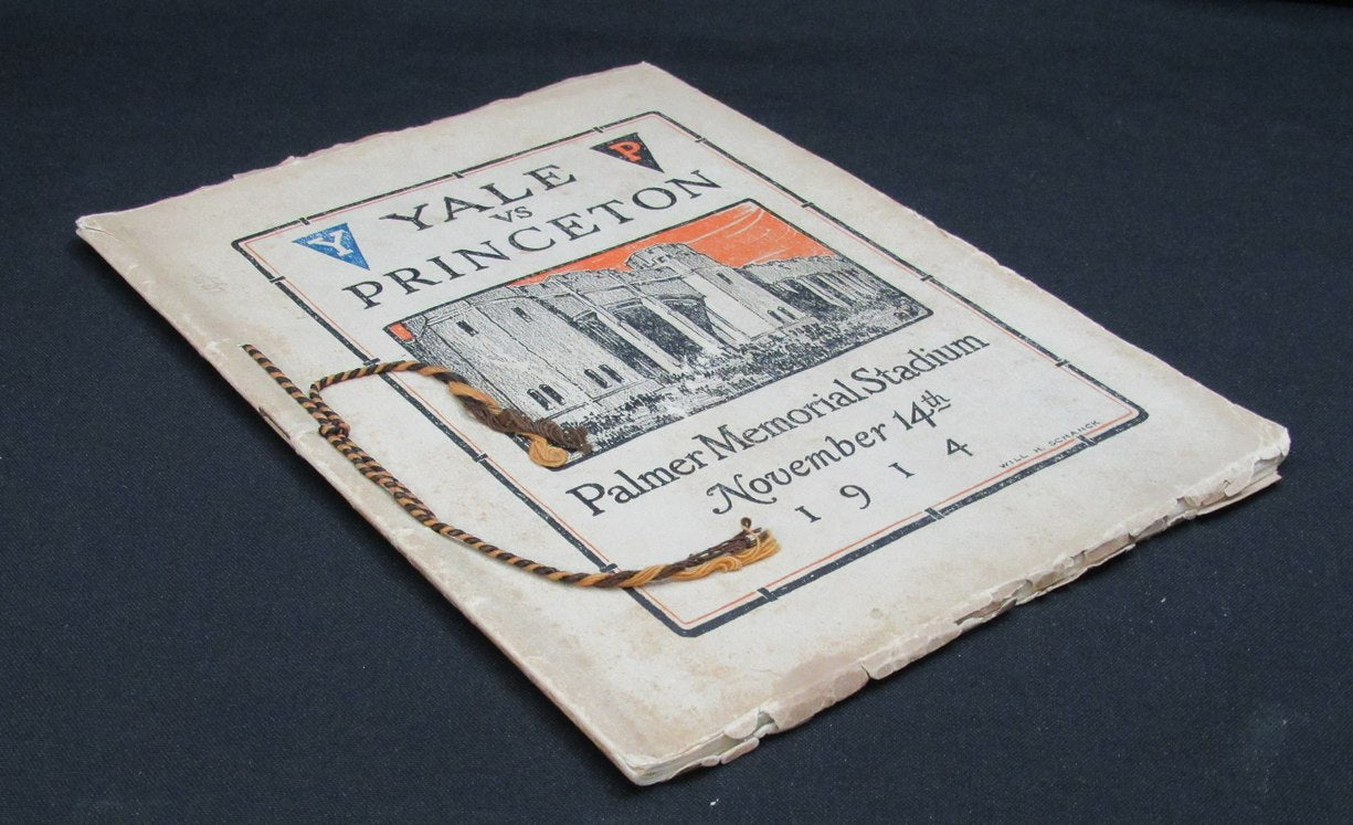 Yale vs. Princeton Vintage November 14, 1914 Football Game Program 200774