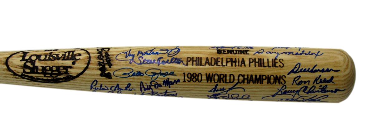 1980 World Series Champs Phillies Bat Signed by 32 Rose McGraw PSA/DNA 200767
