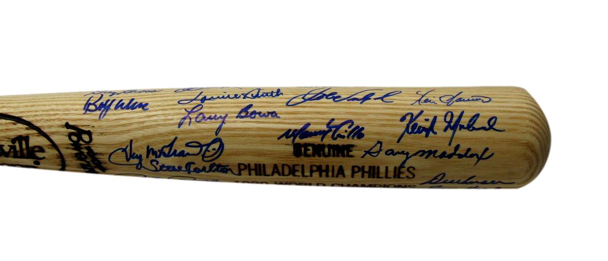 1980 World Series Champs Phillies Bat Signed by 32 Rose McGraw PSA/DNA 200767
