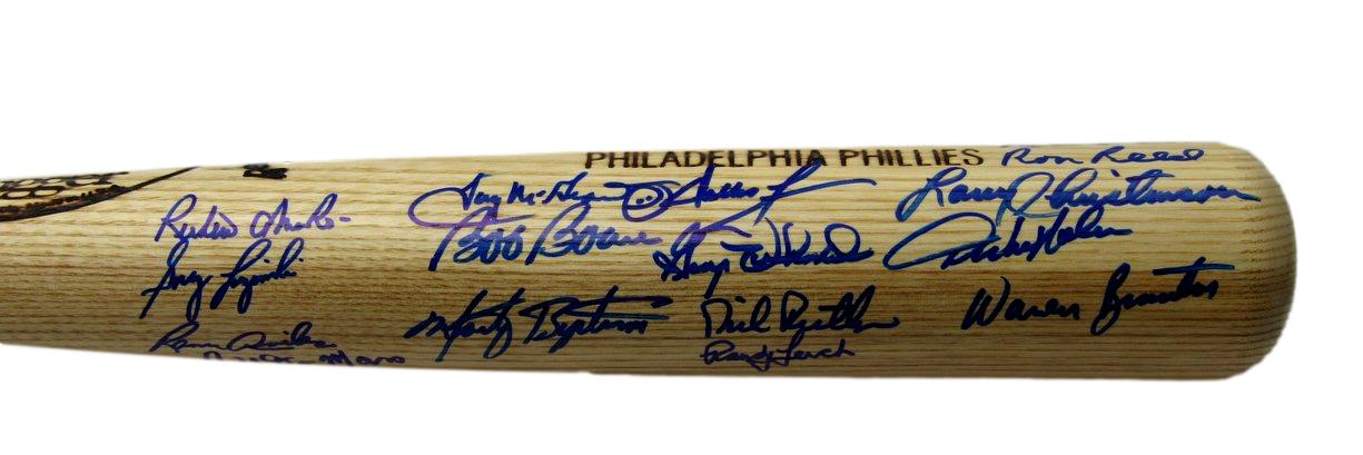 1980 World Series Champs Phillies Bat Signed by 32 Rose McGraw PSA/DNA 200765