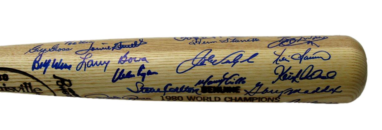1980 World Series Champs Phillies Bat Signed by 32 Rose McGraw PSA/DNA 200765