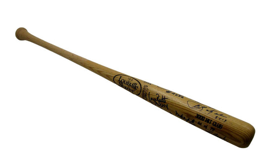 3000 Hit Club Bat Multi-Signed (13) Mays Aaron Carew HOF ++ 61/72 PSA/DNA 200766