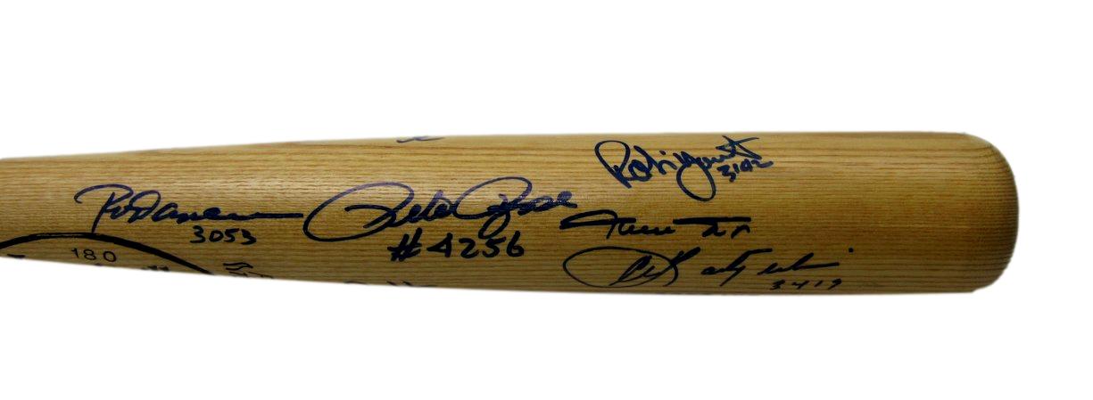 3000 Hit Club Bat Multi-Signed (13) Mays Aaron Carew HOF ++ 61/72 PSA/DNA 200766