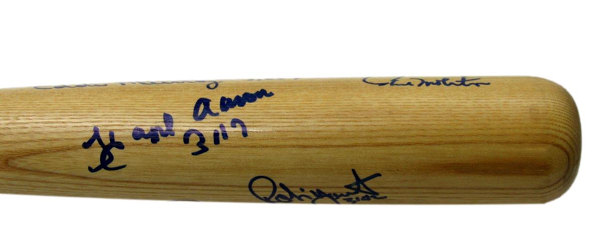 3000 Hit Club Bat Multi-Signed (13) Mays Aaron Carew HOF ++ 61/72 PSA/DNA 200766