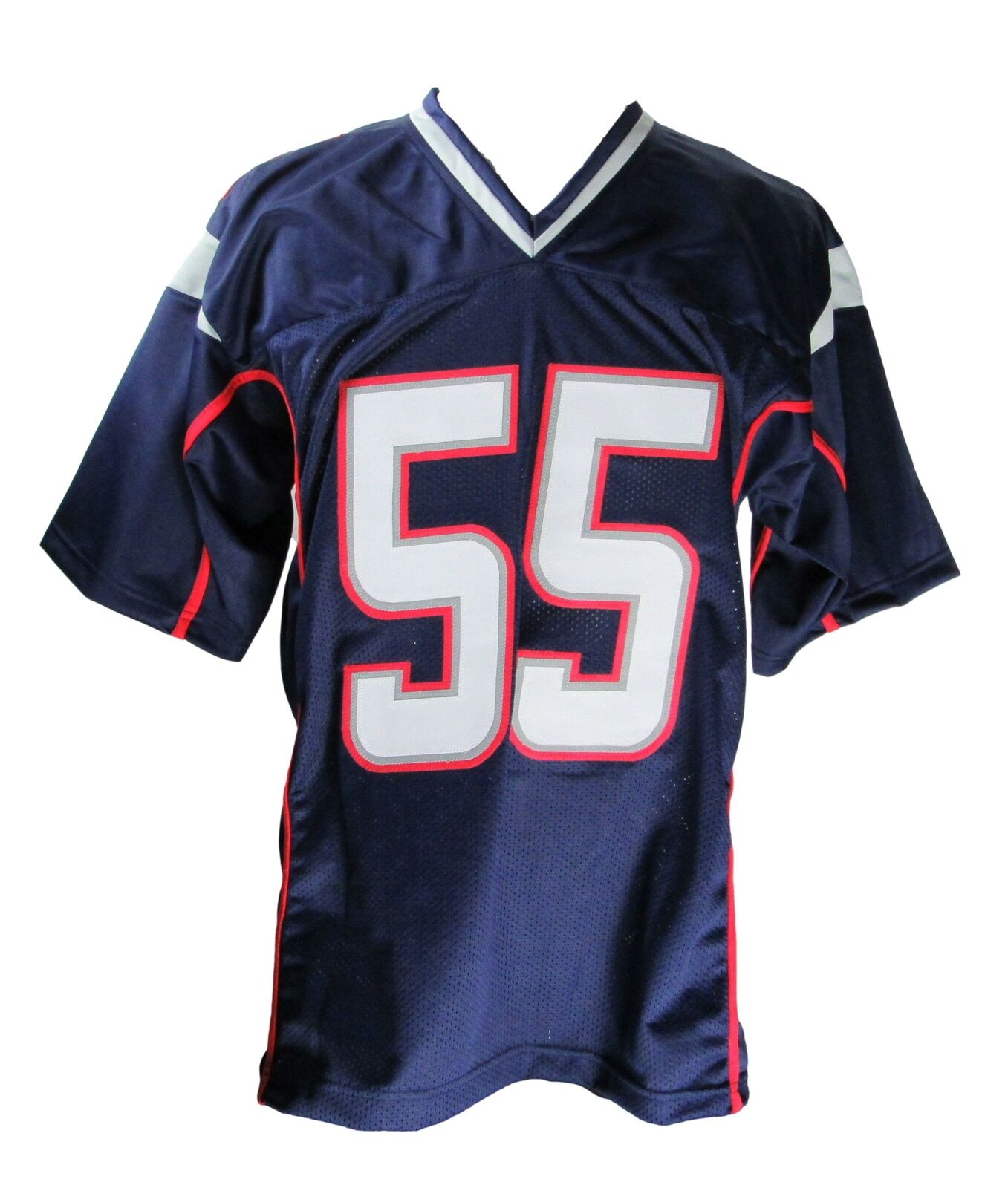 Willie McGinest Signed/Autographed Patriots Custom XL Blue Jersey Beckett 165729