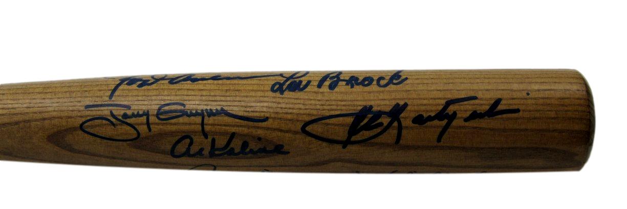 3000 Hit Club Bat Multi-Signed (12) Rose Gwynn Brett HOF ++ 15/60 PSA/DNA 200764