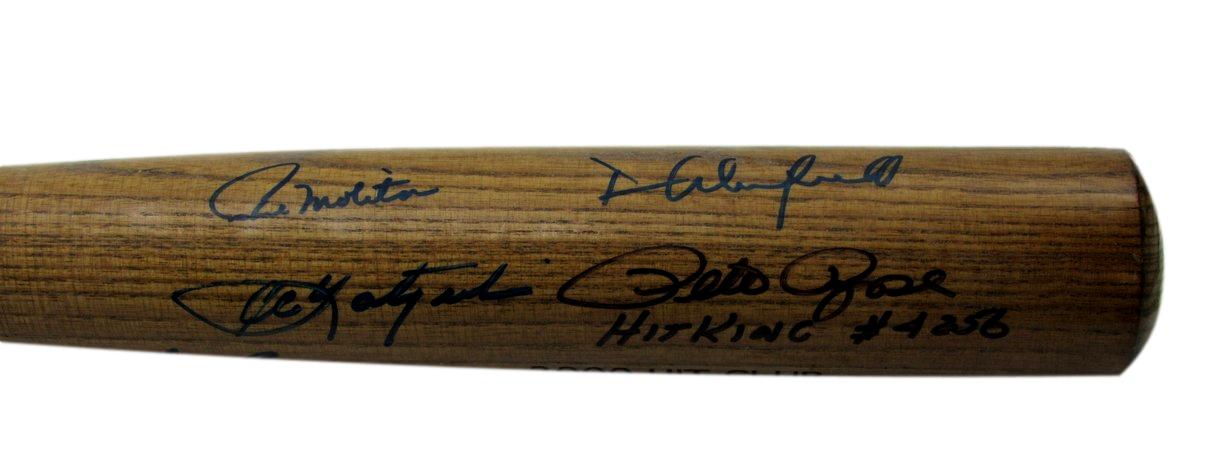 3000 Hit Club Bat Multi-Signed (12) Rose Gwynn Brett HOF ++ 15/60 PSA/DNA 200763