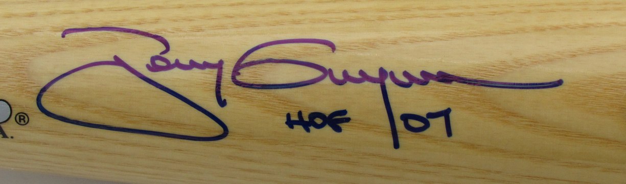 Tony Gwynn HOF Signed/Inscribed Cooperstown Statistic Bat Padres JSA 200102