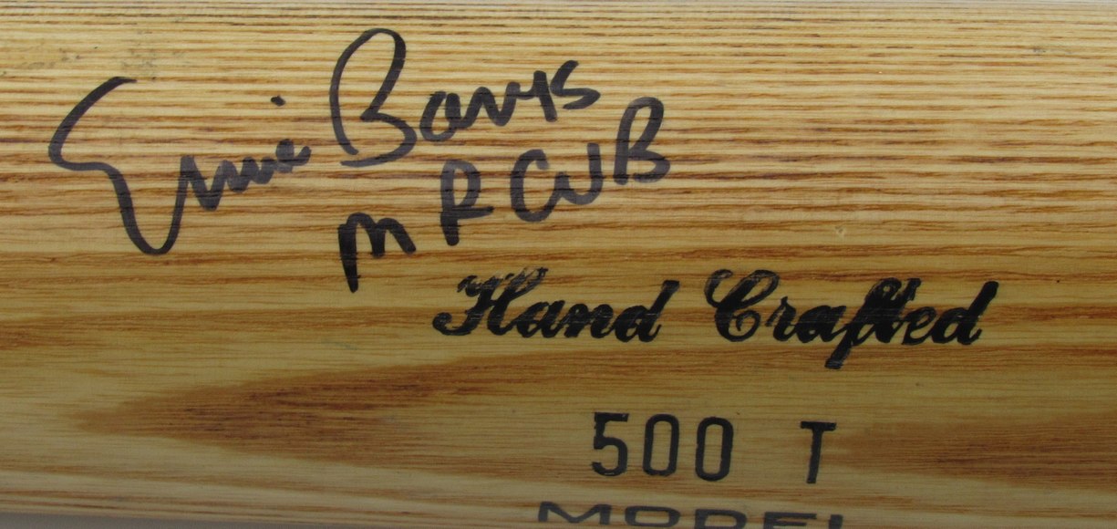 Ernie Banks HOF Signed/Inscribed Worth Baseball Bat Chicago Cubs JSA 200108