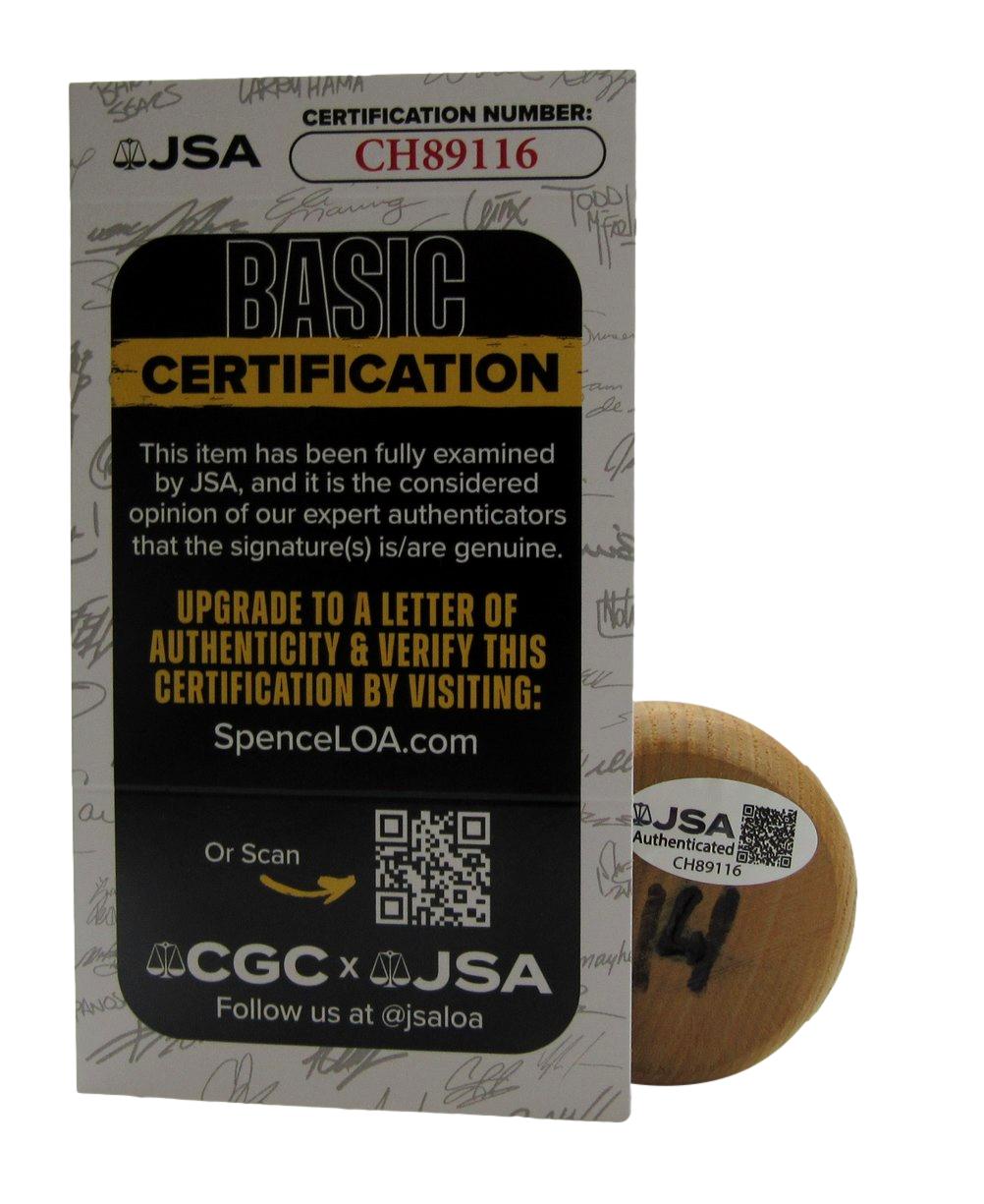 Ernie Banks HOF Signed/Inscribed Worth Baseball Bat Chicago Cubs JSA 200108