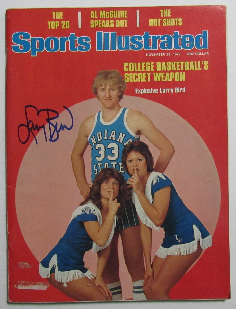 Larry Bird HOF Signed 11/28/1977 Sports Illustrated Magazine PSA/DNA 199057